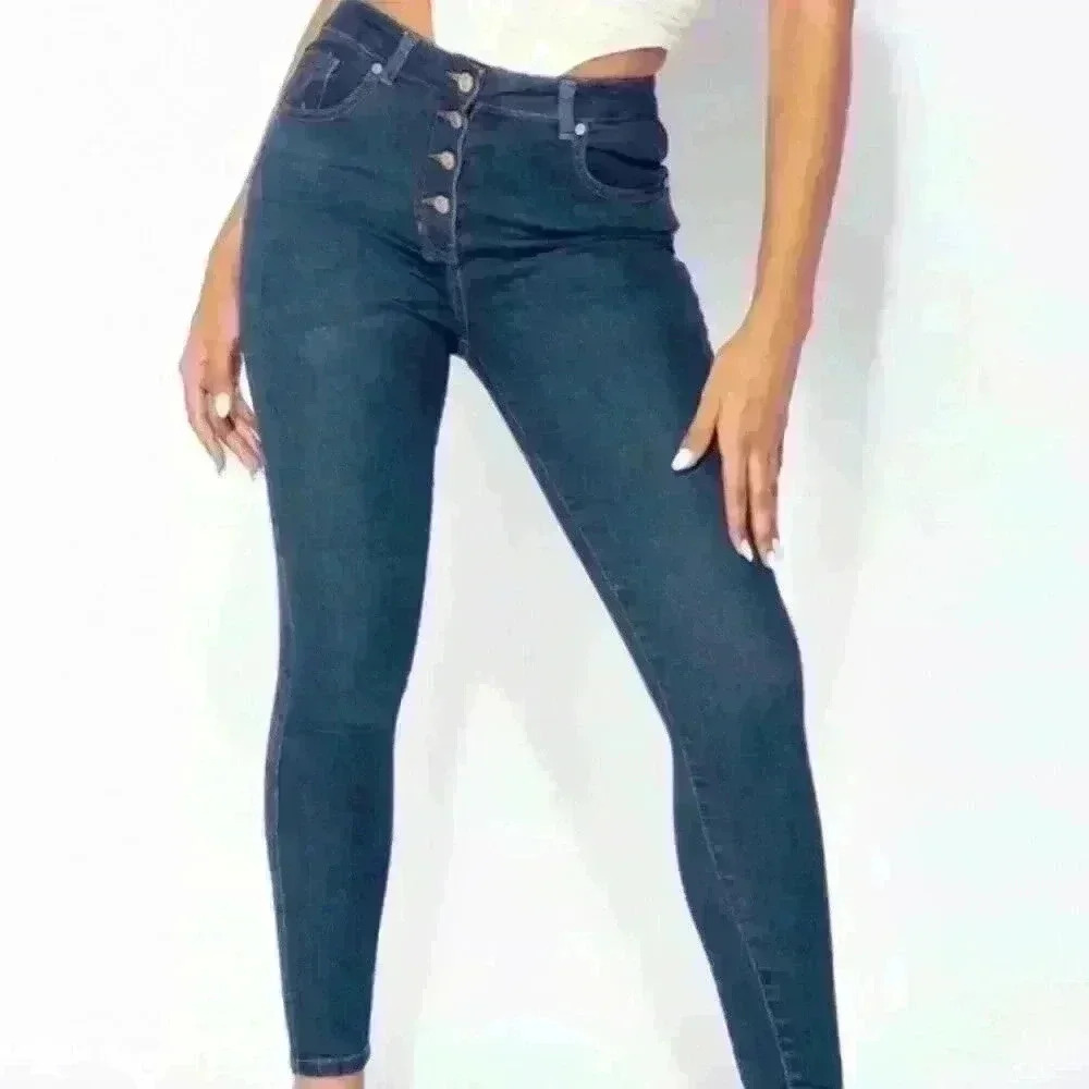 High Waisted Parisian Skinny Jeggings Denim